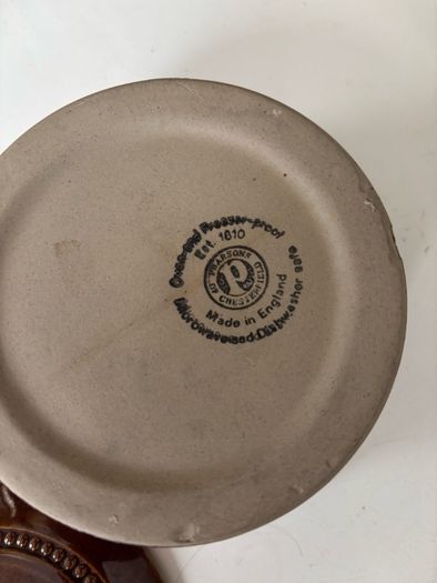 Vintage Pearson's of Chesterfield Glazed Ceramic Lidded Bowl