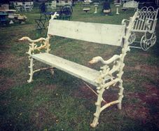 Bench  Cast Iron and Timber  Ornate Ends  H23