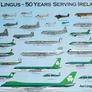 Rare 1986 Aer Lingus Golden Jubilee Framed Lithograph Poster Image 2