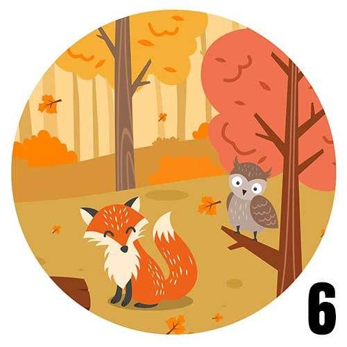 Round Mouse Pad in High-Resolution Print Autumn Theme or Personalised Next Day Dispatch