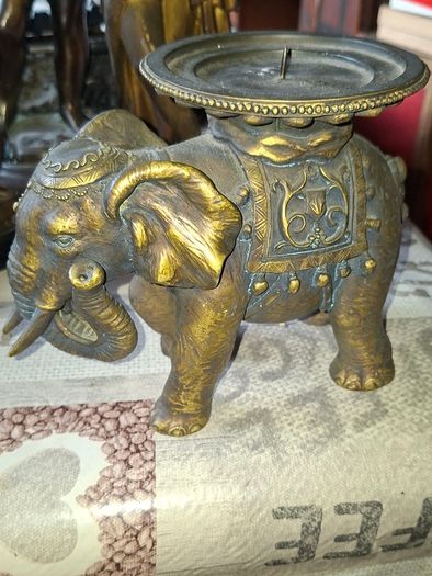 Beautiful Large Enough Elephant Candle Holder Postage Available or Collection