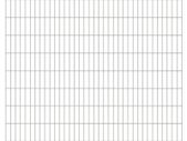 2D Garden Fence Panels 2.008x2.03 m 32 m (Total Length) Silver