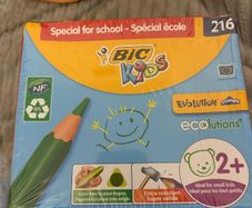 BIC Kids Evolution Triangular Colouring Pencils - Box 216 units