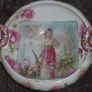 antique hand painted bowl signed Image 3