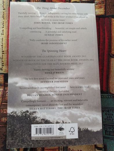 1st edition , signed by Author, the thing about December, by Donal Ryan