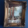2 antique gold framed pictures bought at auction size 18inch wide x 22inch long Image 4