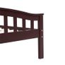 Bed Frame Dark Brown Solid Pinewood 120x200 cm Image 5