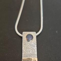 Sterling Silver & 9ct Gold Pendant