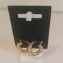 Pilgrim Gold Tone Chunky Twisted Hoop Earrings Statement New RRP 29.95 CAN POST Image 2