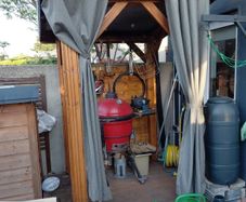 Wooden BBQ shelter