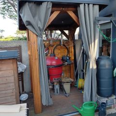 Wooden BBQ shelter