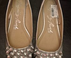 Next Silver Flat Pumps