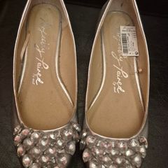 Next Silver Flat Pumps