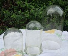 3 X Victorian Glass Domes