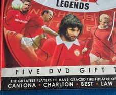 Manchester United Legends Five DVD Gift Tin Set, best law Charlton, cantona giggs