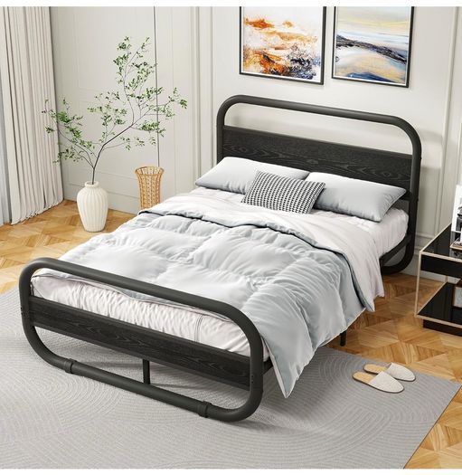 King Bed Frame with Headboard