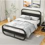 King Bed Frame with Headboard Image 6