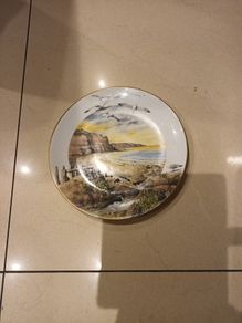 Royal Worcester Porcelain - "February  on the Coast" Plate.