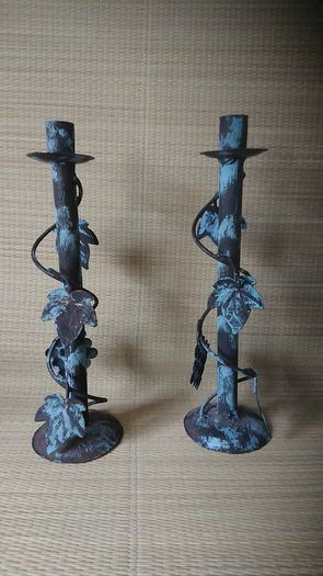 Pair tea candle holders