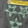 Set of 3 beautiful 5-point star-shaped glass dishes / candle holders Image 4
