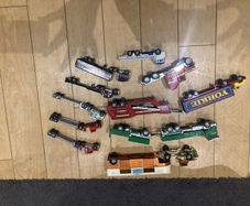 vintage toy trucks and articulated trucks