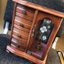 Vintage Large Wooden Jewellery Box Image 3