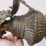 Antique Nepali Brass Oil Lamp - Sukunda H-9" Image 8