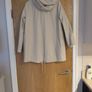 F&F Ladies Shower Resistant Long  Jacket With Hood. . (Hidden Phone Pocket ). S.18.   B.N.W.T. Image 4