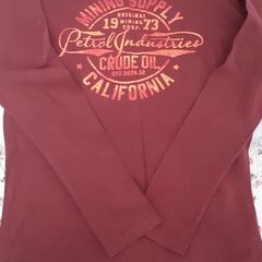 Petrol Industries Boys T shirt long sleeve maroon 10 11 12 years