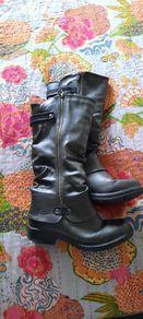 Shu grey leather boots