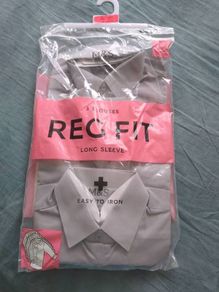 M&S grey school blouse, 8-9 yrs