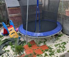 Trampoline and Slide