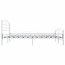 Bed Frame White Metal 160x200 cm Image 2