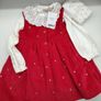 Next Baby Girl Red Christmas Dress, Bodysuit + Tights 3 piece set (New with Tags) 12-18 month. Image 2