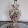 Vintage porcelain table lamp.  Italy. Image 2