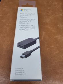 New Genuine Microsoft 1819 Surface Mini DisplayPort to HDMI 2.0 4K Adapter Cable
