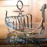 Antique Victorian Silver Plated Gondola Toast Rack Image 7