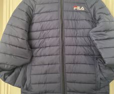 Fila Mens  Navy Hooded Puffer Jacket (Size S)