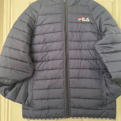 Fila Mens  Navy Hooded Puffer Jacket (Size S)