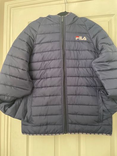 Fila Mens  Navy Hooded Puffer Jacket (Size S)