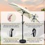 2.28M Patio Umbrella Outdoor Table Market Yard Umbrella with Push Button Tilt/Crank, 6 Sturdy Ribs for Garden, Deck, Backyard, Pool MULTIPLE COLOURS AVAILABLE (FREE SHIPPING) Image 2