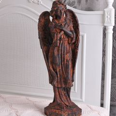 Garden Sculpture Angel Figurine Statue Balcony Sculpture Decorative Figure Art
