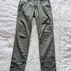 Massimo Dutti Men's Slim Fit Green Chino Trousers - Size EUR 42