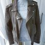 BODA SKINS Lambskin Leather Biker Jacket Size L Bruce Springsteen River Tour 2016 Patch Image 3