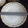 Lovely Set of Six Vintage Shabby Chic Floral Tea Plates and Matching Cake Plate by Rose China AD1820, Manchester,  in Delicate Floral Swags Pattern with Yellow and Pink Roses Image 7