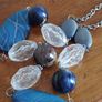 Beautiful necklace in blue tone. Image 3