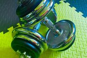Cast iron /Chrome dumbbells