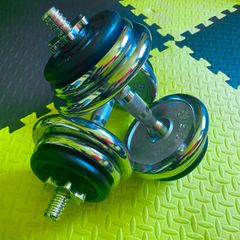 Cast iron /Chrome dumbbells