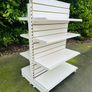 Shop Gondola Slatwall Shelving Bays With 8 Shelves Image 4