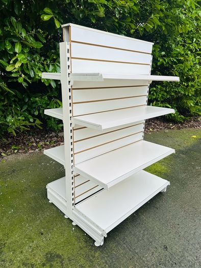 Shop Gondola Slatwall Shelving Bays With 8 Shelves